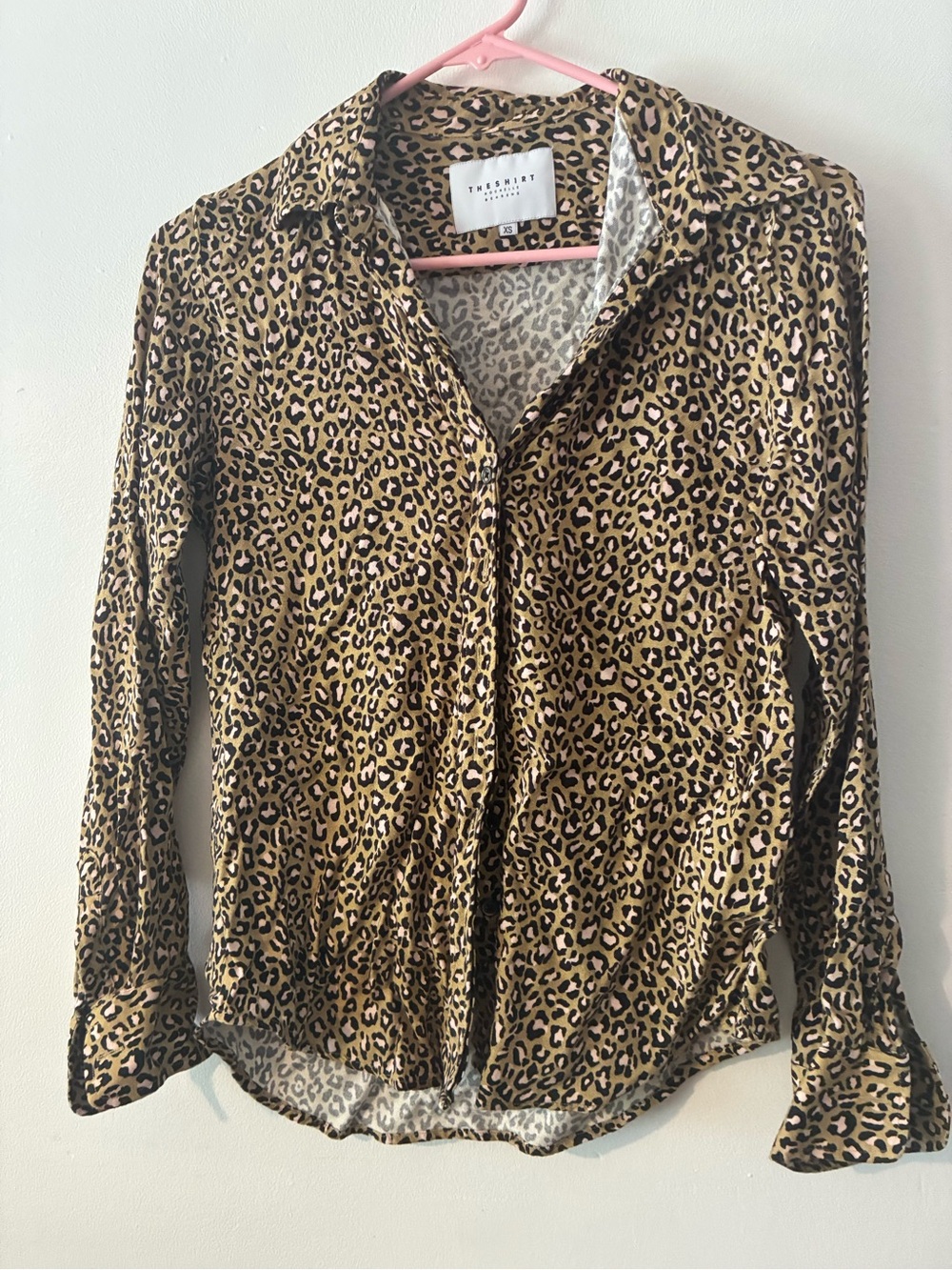 Leopard Print Button-Up Blouse - The Shirt Rochelle Behrens